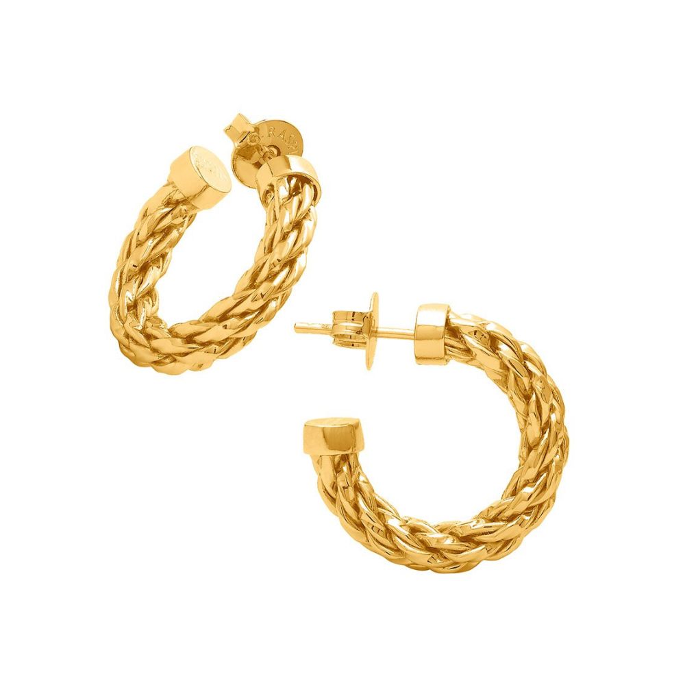 Orecchini Giovanni Raspini Nomad Sedona Bronzo Bagno D'Oro 18 Kt
