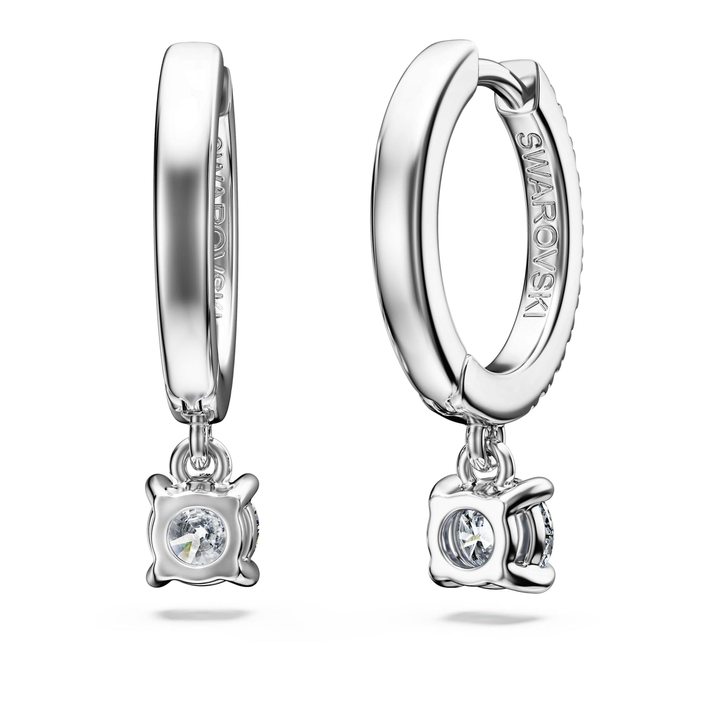 Orecchini pendenti Swarovski Eternity Diamanti creati in laboratorio 0,7 ct tw, Taglio Round, Oro bianco 18 K