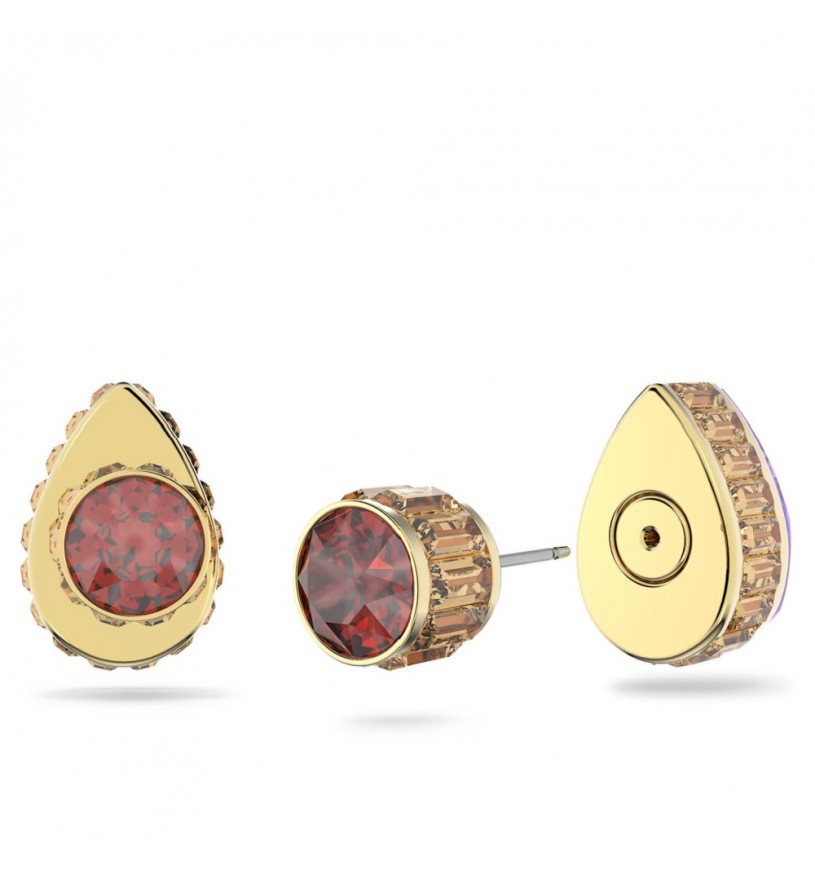 Orecchini a lobo Swarovski Orbita Orecchino Taglio Drop, Multicolore, Placcato color oro