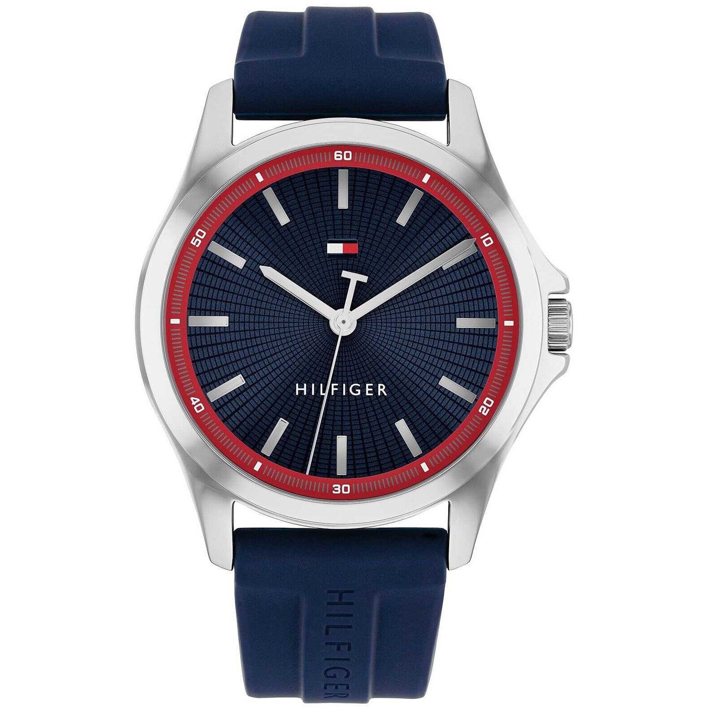 Orologio Tommy Hilfiger Bruce 42 mm Acciaio Gomma Blu