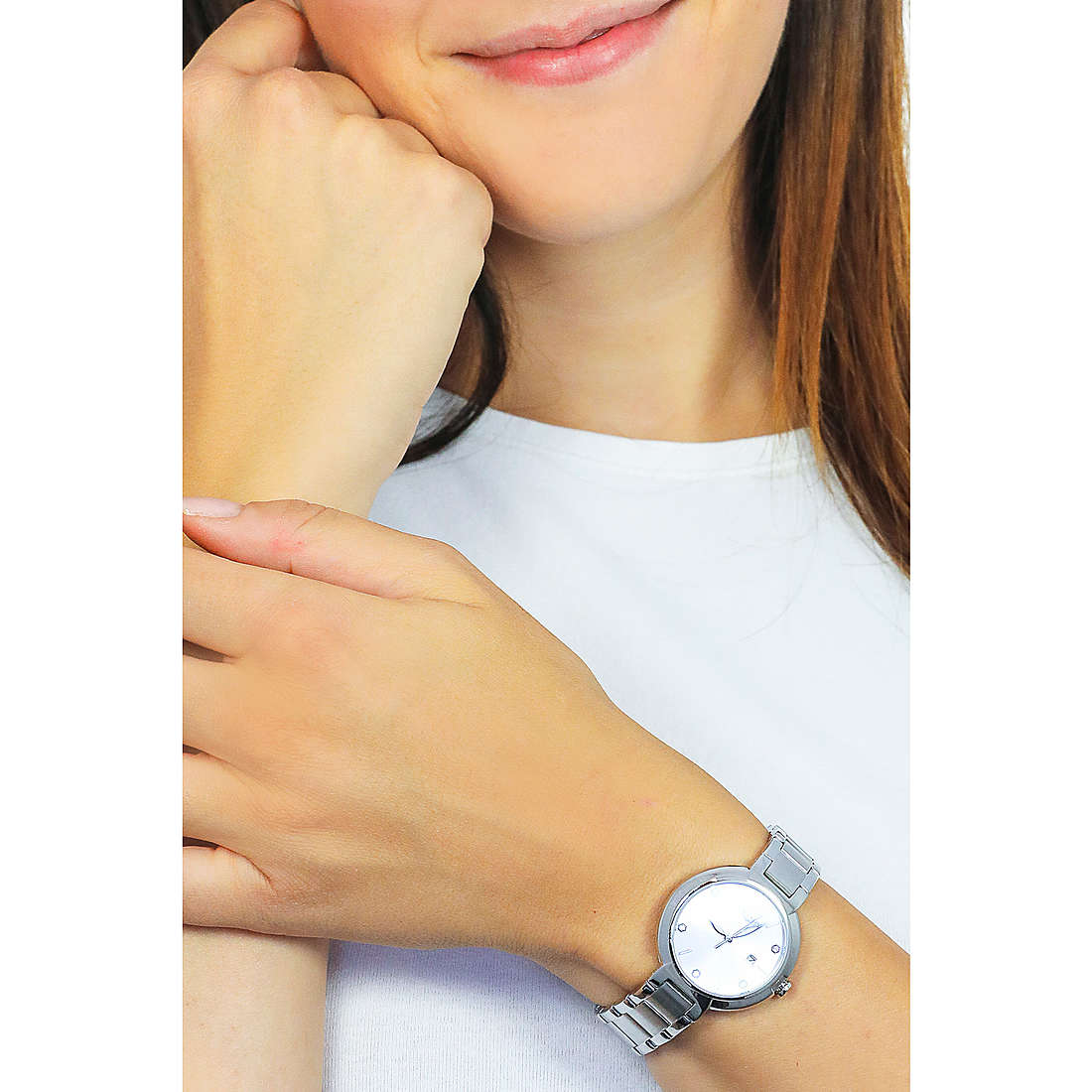Orologio Vagary Flair Lady 32 mm Acciaio Braccialato Quadrante Avorio Indici Silver