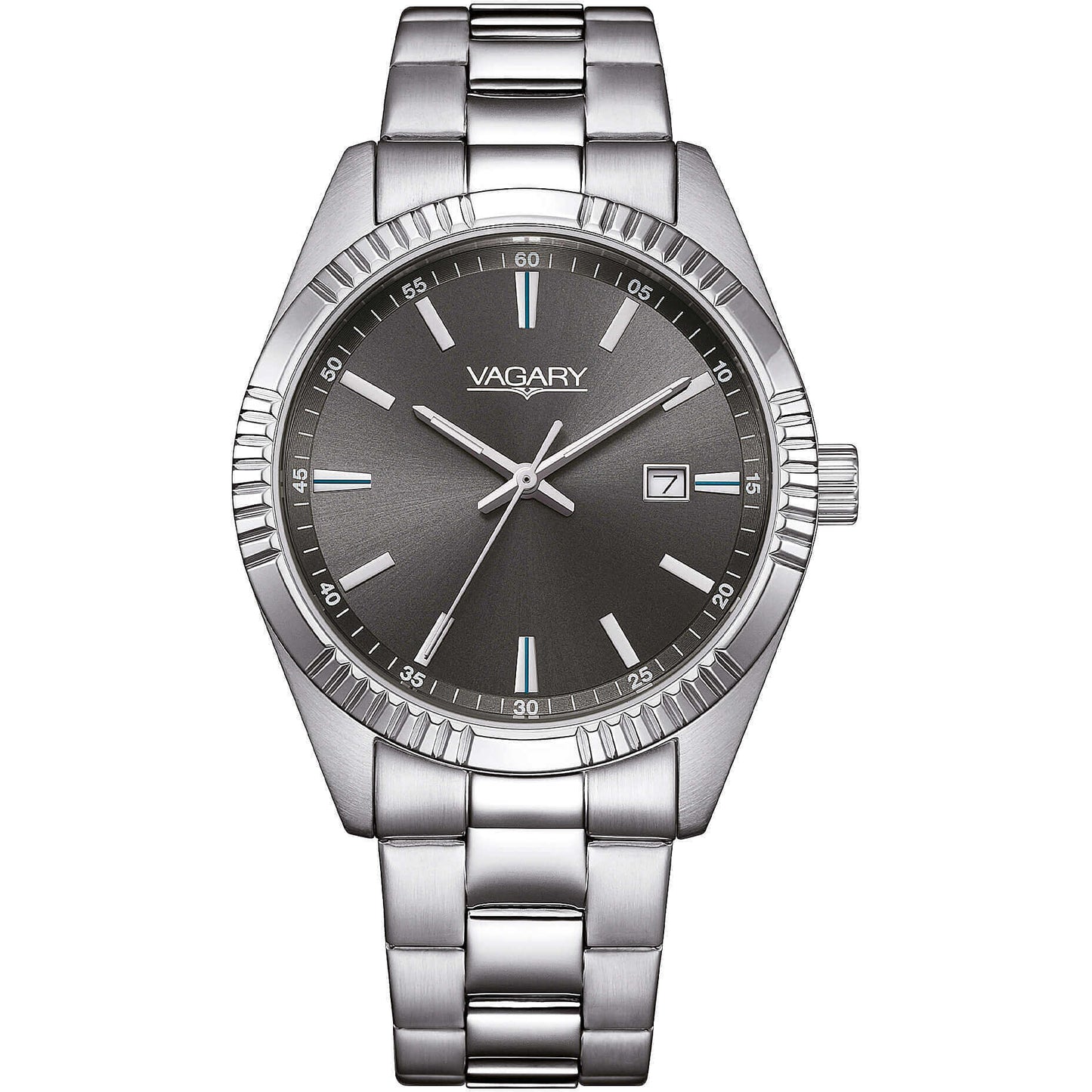 Orologio Vagary Timeless Uomo 39 Mm Acciaio Braccialato Grigio