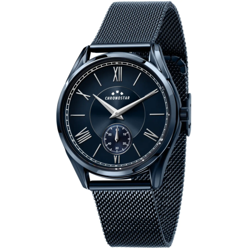 Orologio Chronostar Classique Braccialato Maglia Milanese Blu