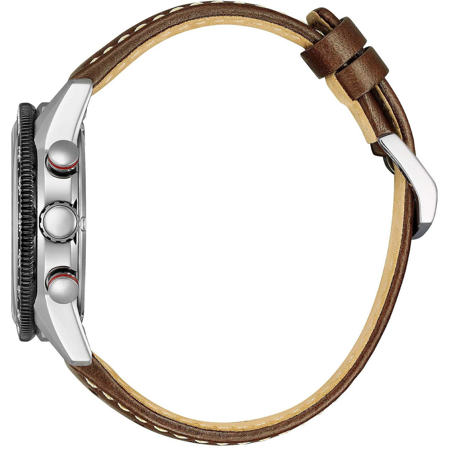 Orologio Citizen Of Action Crono Eco-Drive 39 mm Cinturino Pelle Marrone
