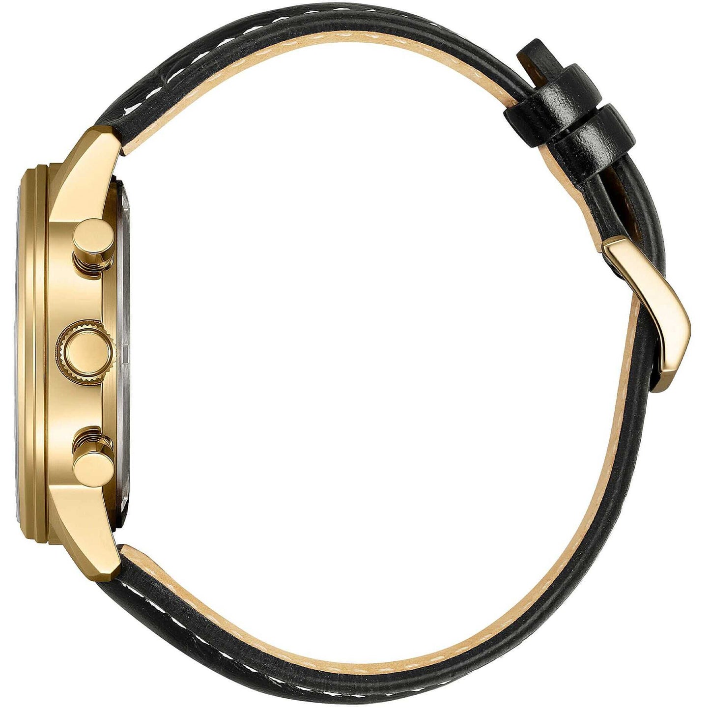 Orologio Citizen Of Action Crono Eco-Drive 42 mm Pvd Oro Cinturino Pelle Marrone