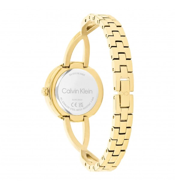 Orologio Calvin Klein Sculpted Embrace Lady 28 mm Pvd Oro Braccialato Nero