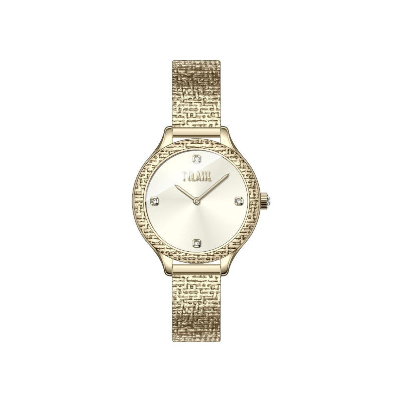 Orologio Alviero Martini 1A Classe Ibiza Lady 32 Mm Pvd Oro Braccialato Maglia Milanese Lavorata