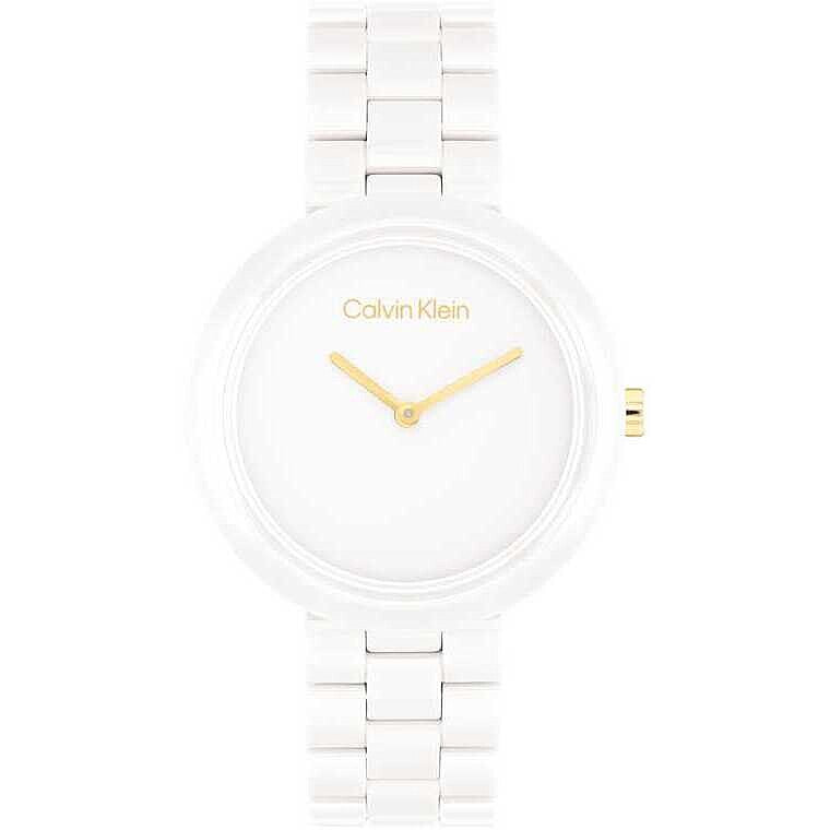 Orologio Calvin Klein Pure Lady 34 mm Braccialato Ceramica Bianco
