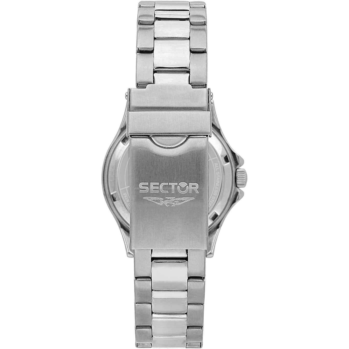 Confezione Speciale Orologio Sector 230 Lady 35 mm Acciaio Braccialato Blu Con Polsino Tennista Blu Bianco