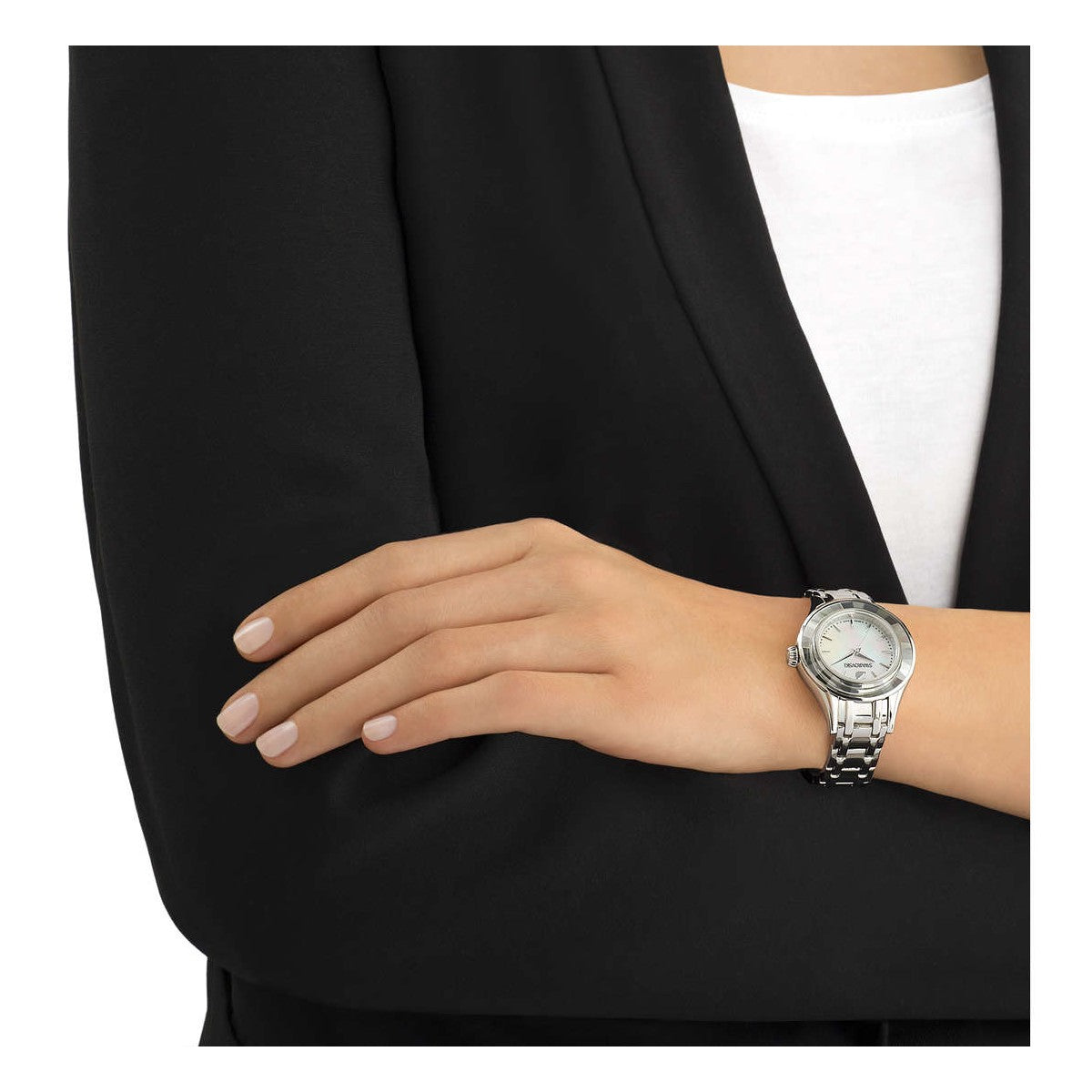 Orologio Swarovski Alegria 33 mm Acciaio Braccialato Madreperla