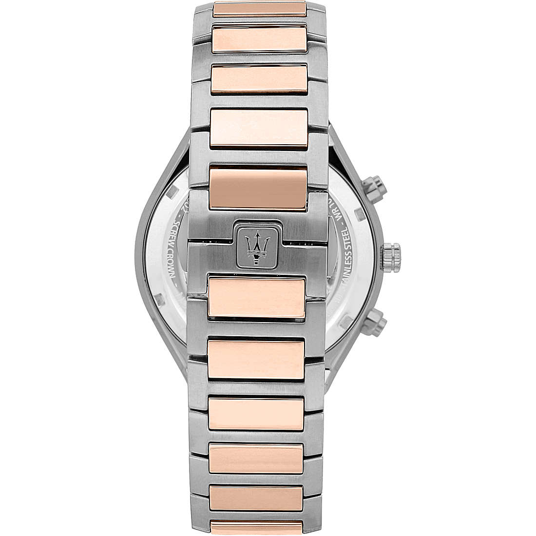 Orologio Maserati Stile Chrono 45 mm Acciaio Pvd Oro Rosa