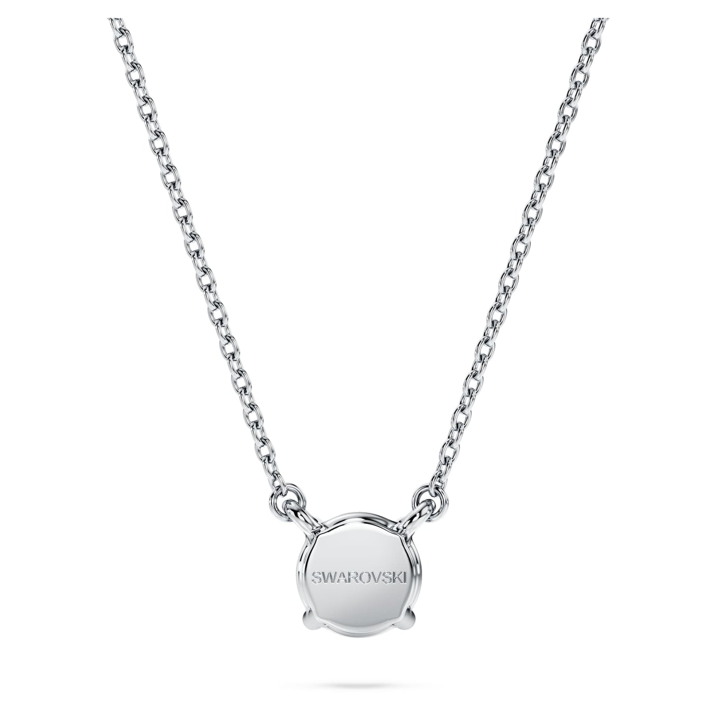 Collana Swarovski Pendente con solitario Eternity Diamanti creati in laboratorio 0,5 ct tw, Taglio Round, Oro bianco 18 K