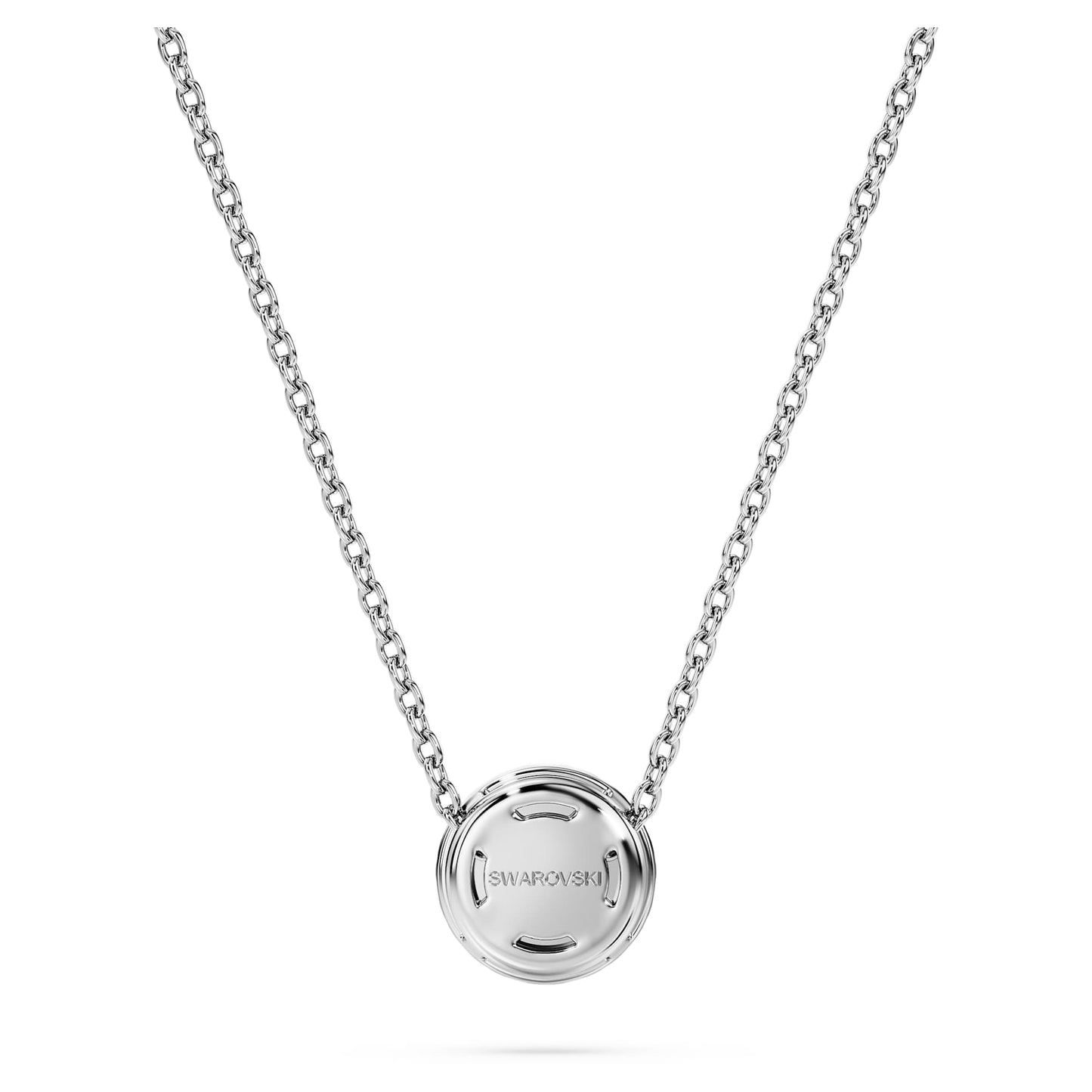 Collana Swarovski Pendente solitario halo Eternity Diamanti creati in laboratorio 0,23 ct tw, Taglio Round, Argento sterling