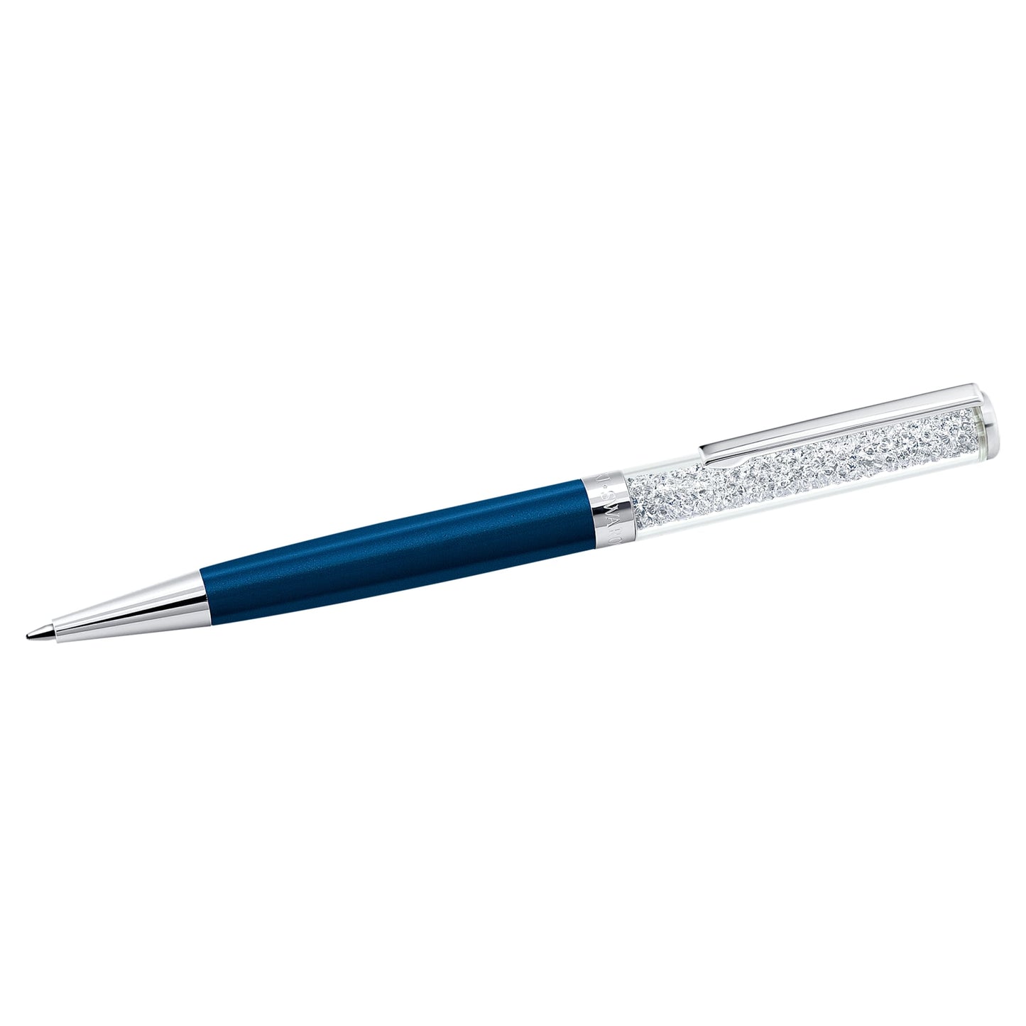 Penne a Sfera Swarovski Crystalline Blu, Laccato blu, cromato