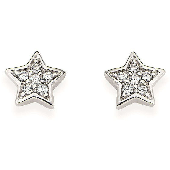 Orecchini Lobo Amen Romance Argento Stella Con Zirconi