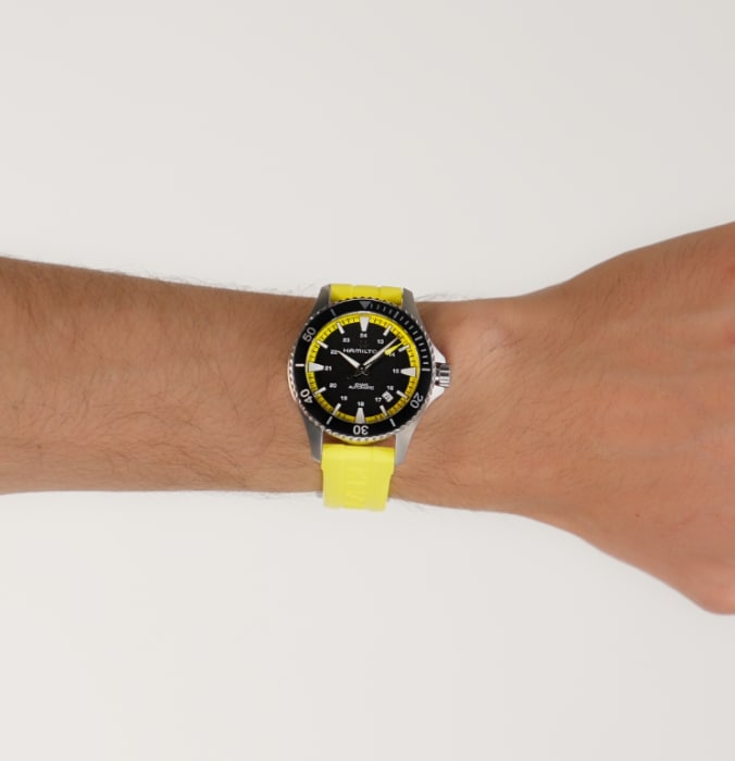 Orologio Hamilton Khaki Navy Scuba Automatico 40 mm Giallo