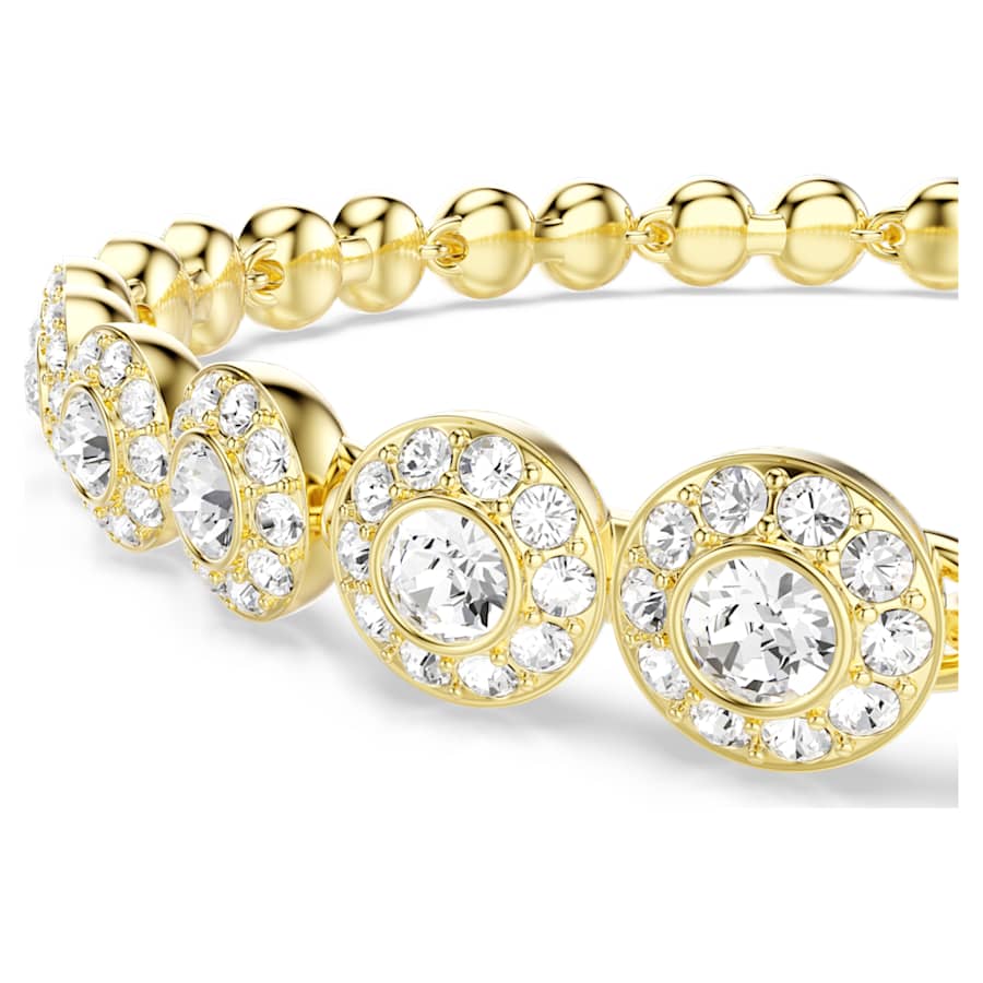 Parures Swarovski Set Una Angelic Taglio Round, Bianco, Placcato color oro