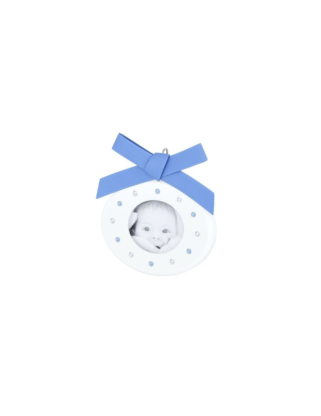 Cornici Swarovski Baby Picture Frame, Crystal Light Sapphire