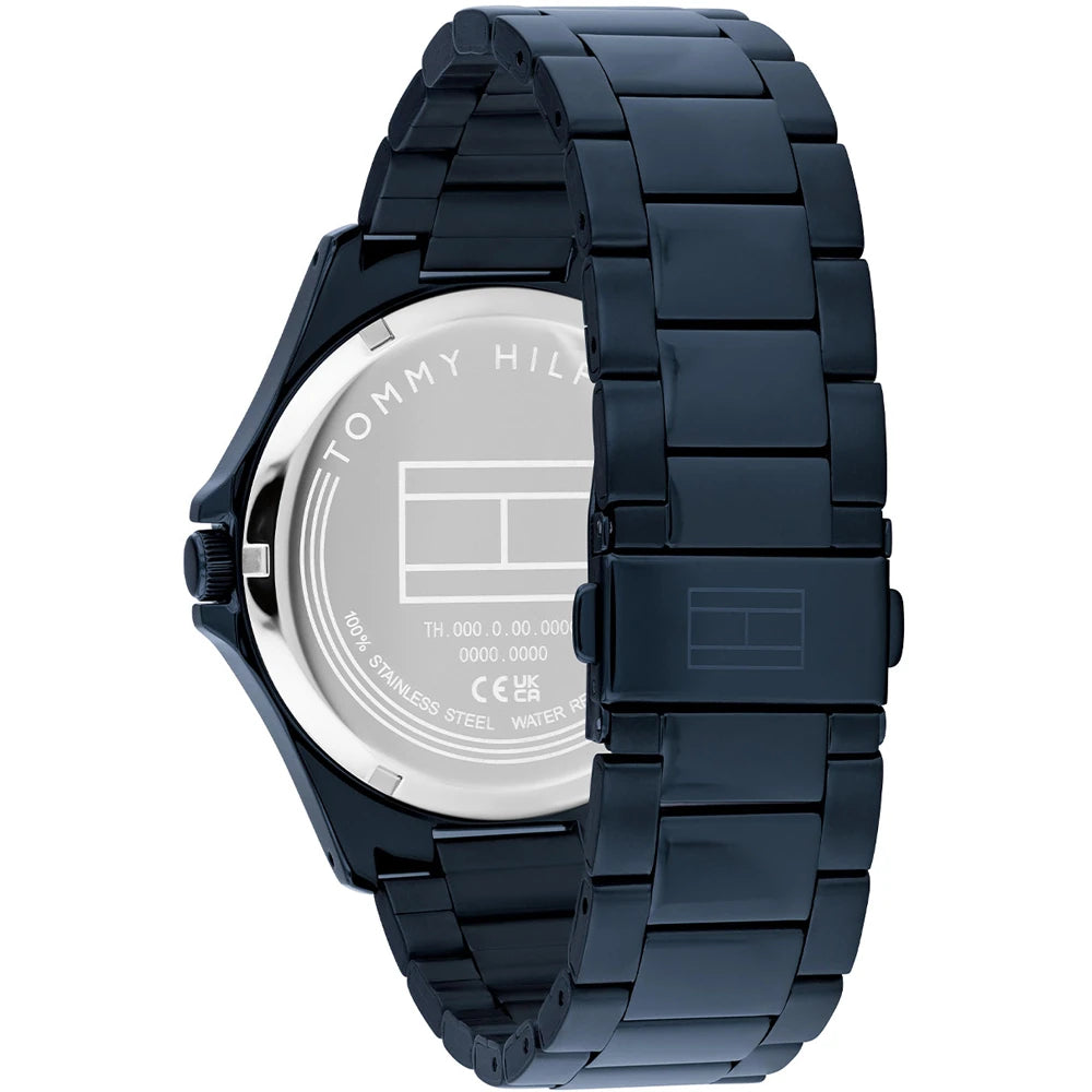 Orologio Tommy Hilfiger Bruce 42 mm Pvd Blu Braccialato