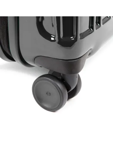 Trolley Piquadro Rigido Small 4 Ruote In Policarbonato Nero