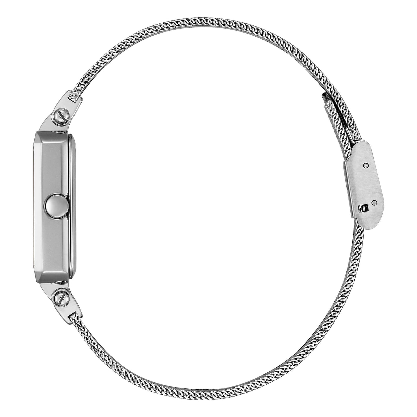 Orologio Vagary Flair Lady 21 mm Acciaio Braccialato Maglia Milanese Rosa Indici Sfere Silver