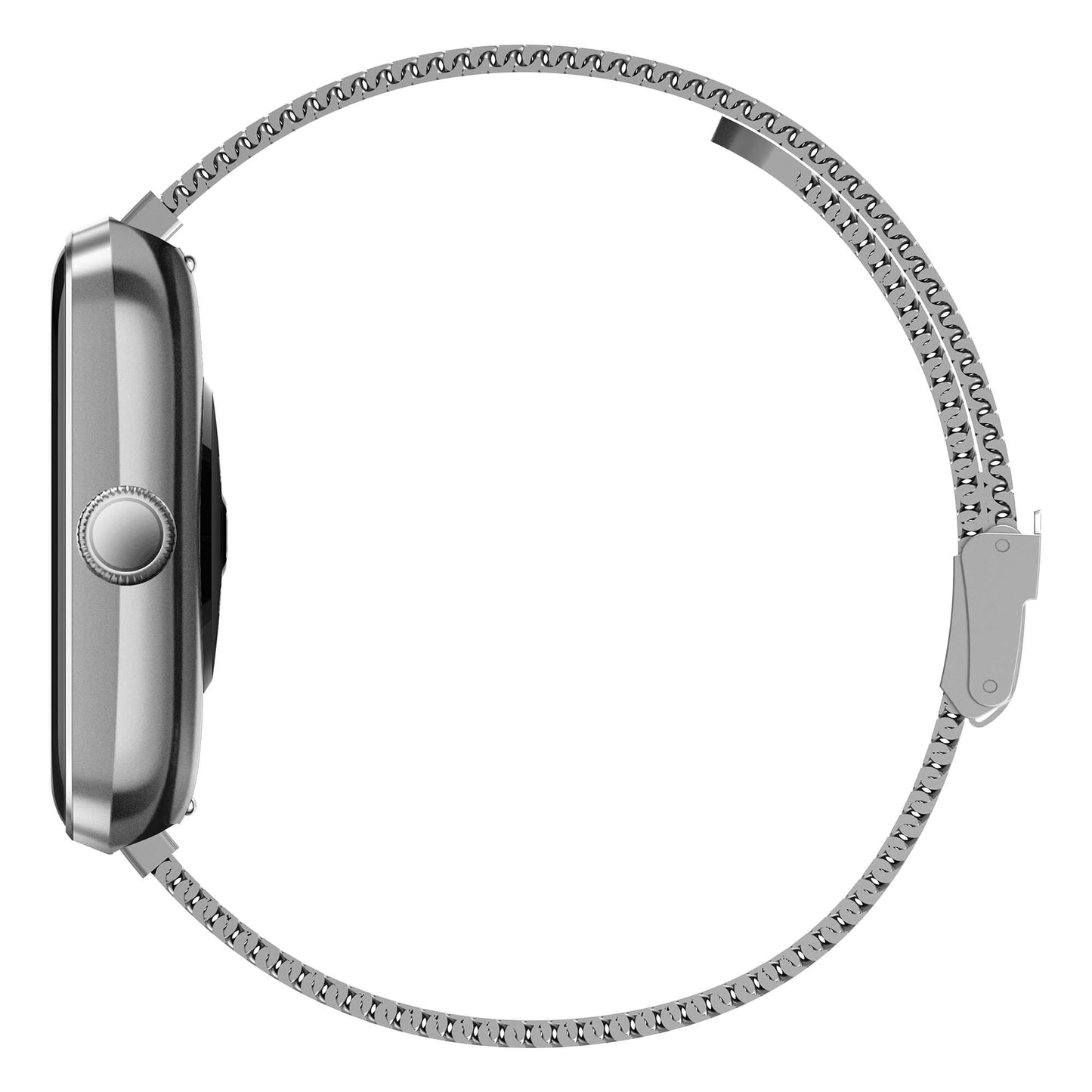 Orologio Vagary Smartwatch Digitale 34 mm Policarbonato Argentato Braccialato Maglia Milanese