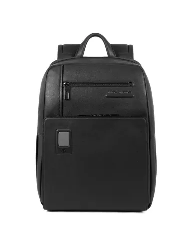 Zaini Piquadro Zaino Porta Pc Ipad In Pelle Nera