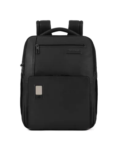 Zaini Piquadro Zaino Porta Pc Ipad Connequ Antifurto In Pelle Nera