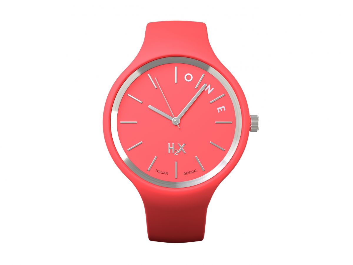 Orologio H2X One Unisex Silicone Rosa