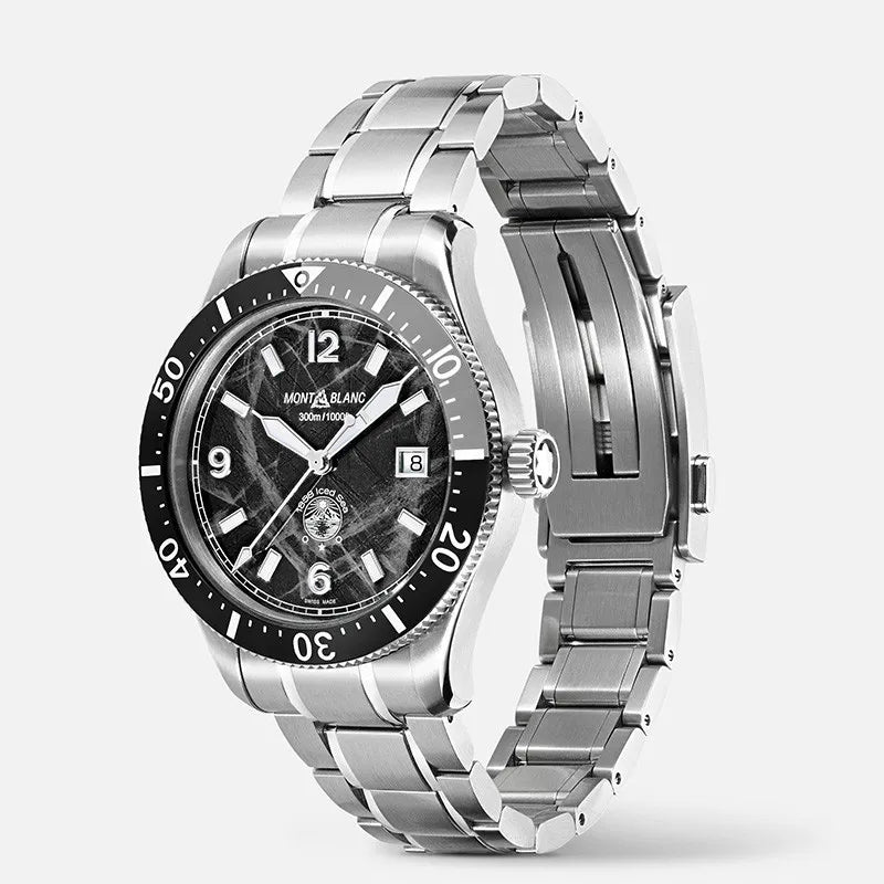 Orologio Montblanc Automatico 1858 Ice Sea 41 mm Braccialato Nero