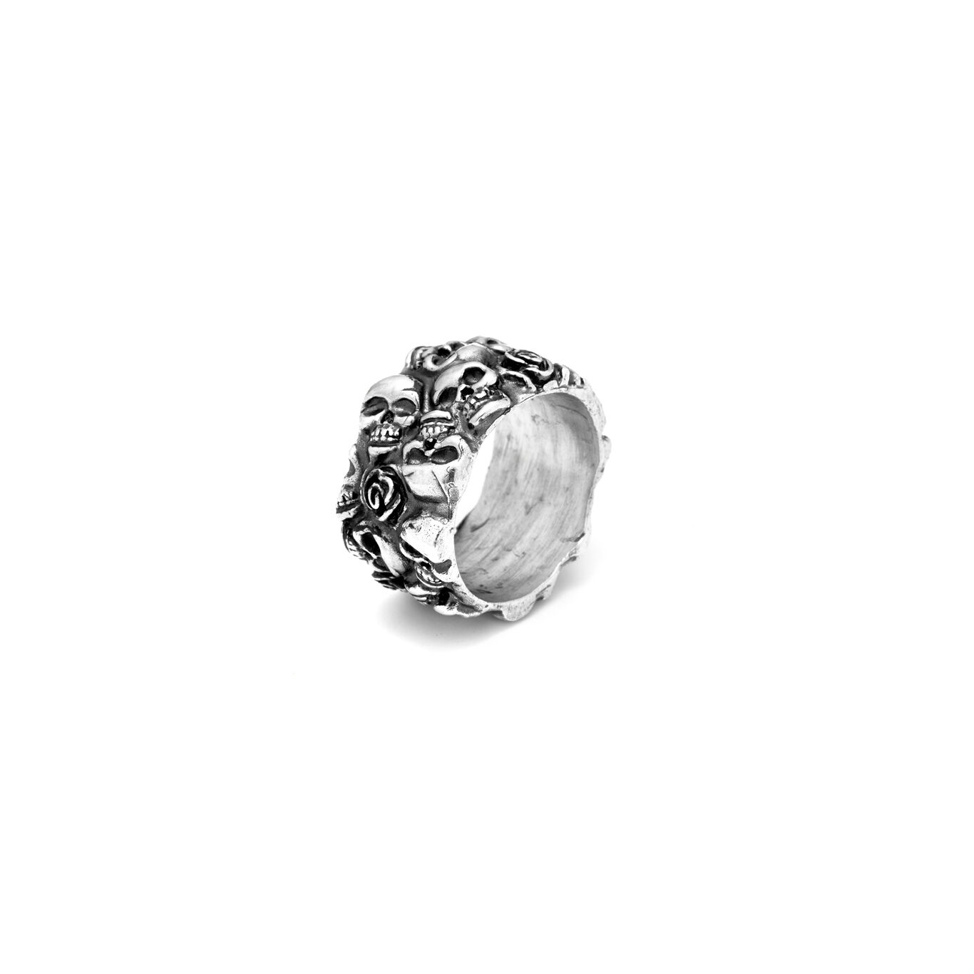 Anello Giovanni Raspini Uomo Anelli Teschi Rose - Misura 24