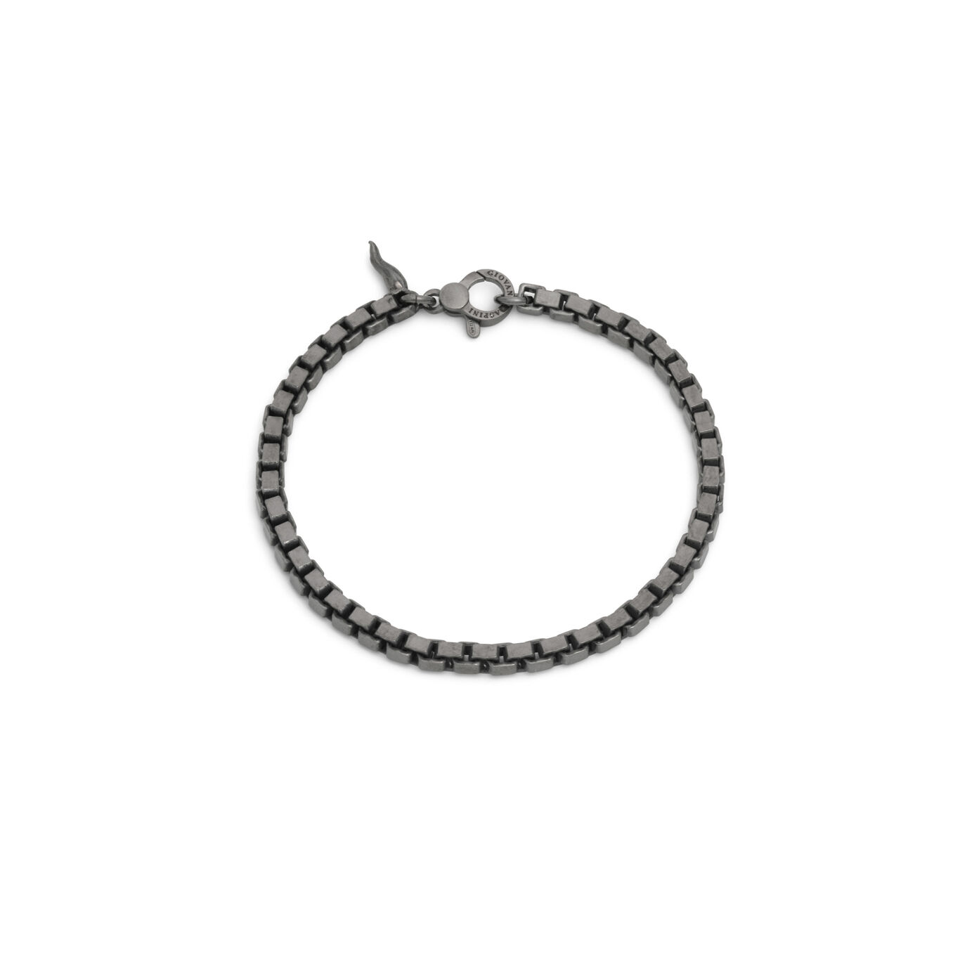 Bracciale Giovanni Raspini Uomo Maglia Quadra Black