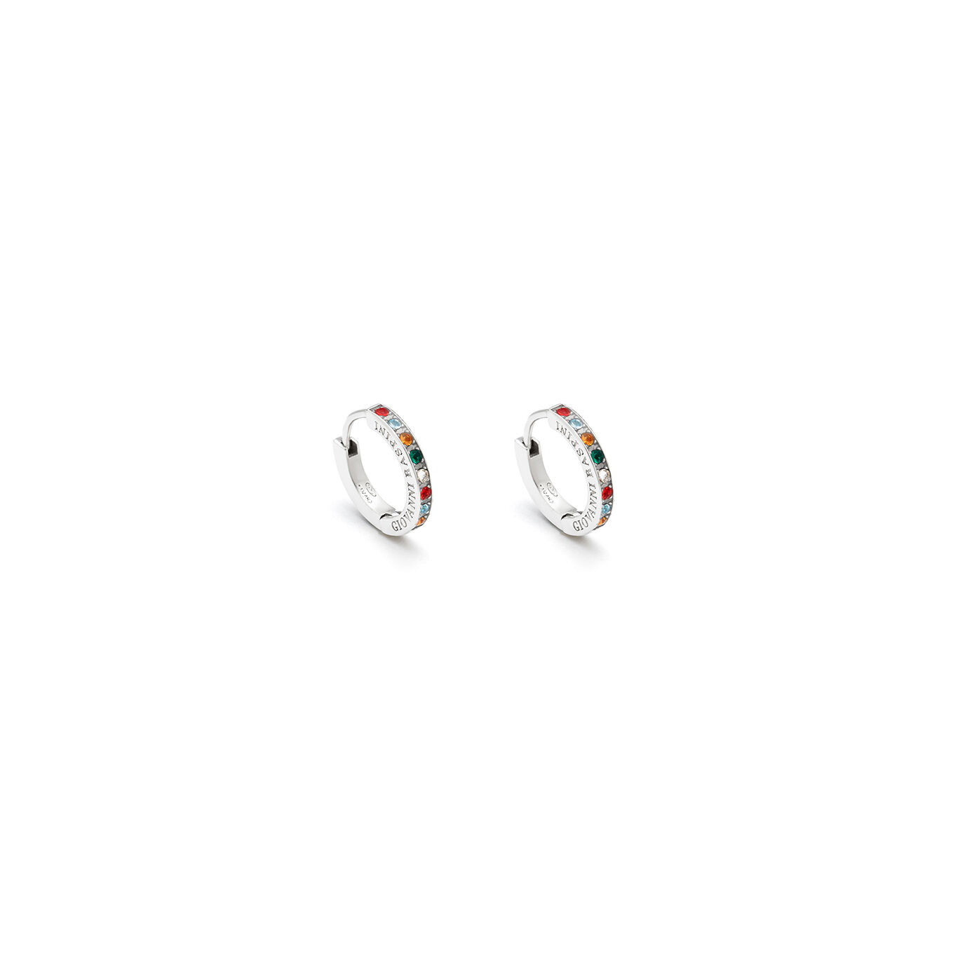 Orecchini Giovanni Raspini Rock Huggie Crystal Color