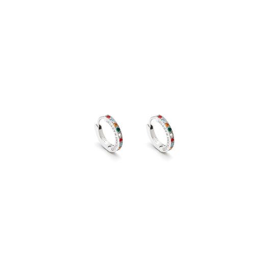 Orecchini Giovanni Raspini Rock Huggie Crystal Color