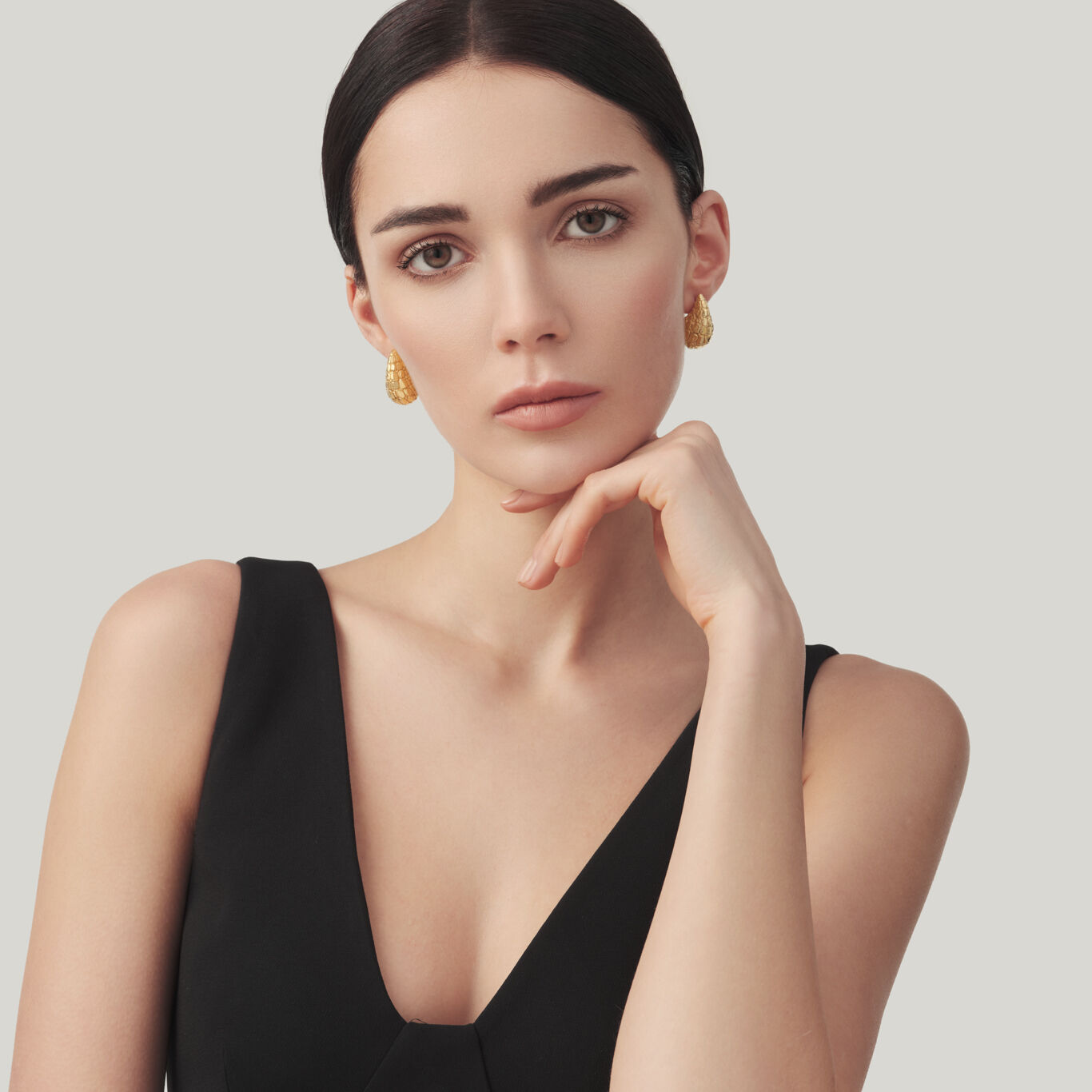 Orecchini Giovanni Raspini Golden Goccia Croco Piccoli