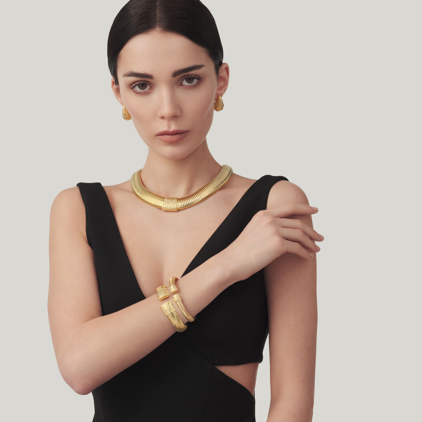 Orecchini Giovanni Raspini Golden Goccia Croco Piccoli