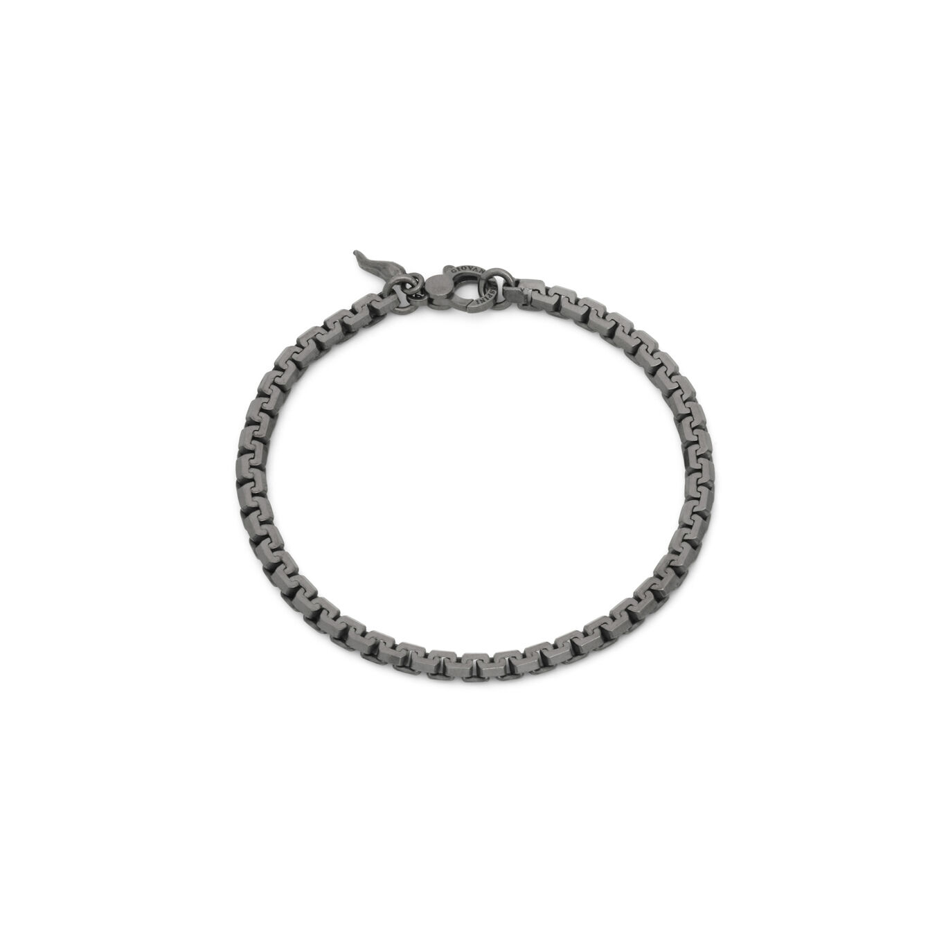 Bracciale Giovanni Raspini Uomo Maglia Greca Black