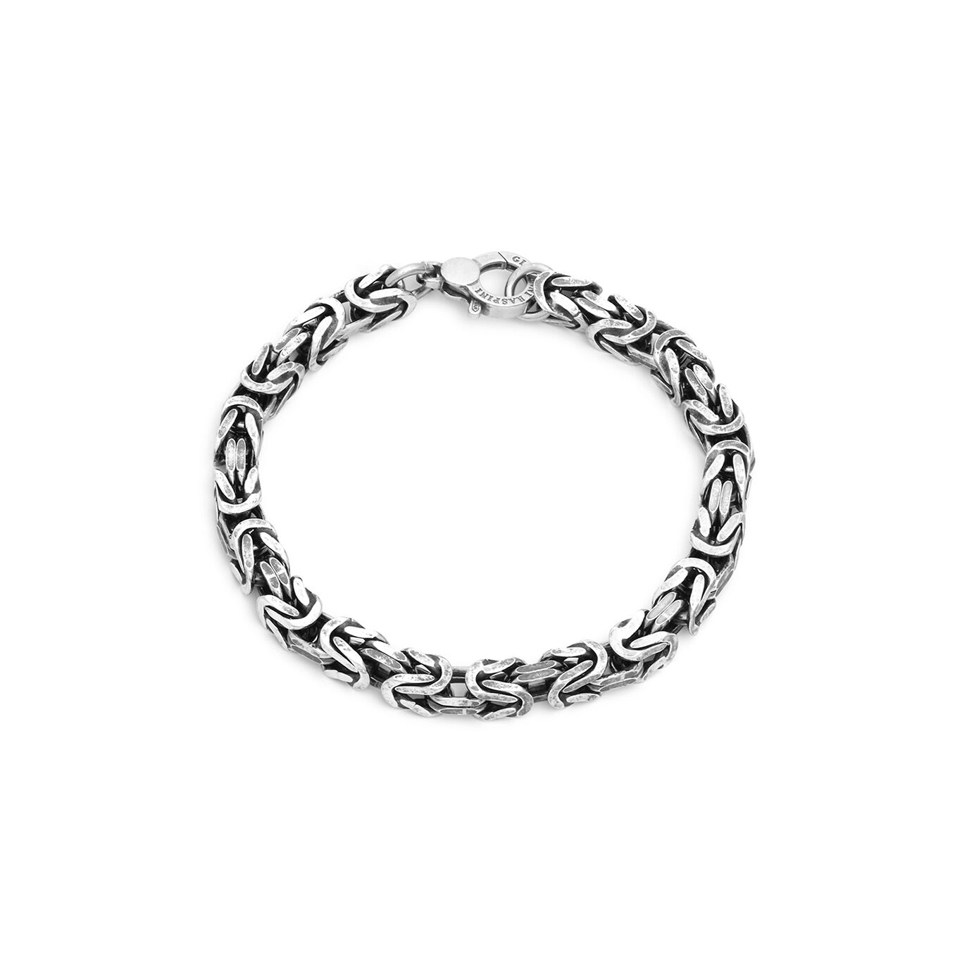 Bracciale Giovanni Raspini Uomo Maglia Bizantina Quadra Grande
