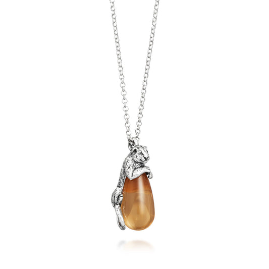 Collana Giovanni Raspini Pendente Goccia Leopardo