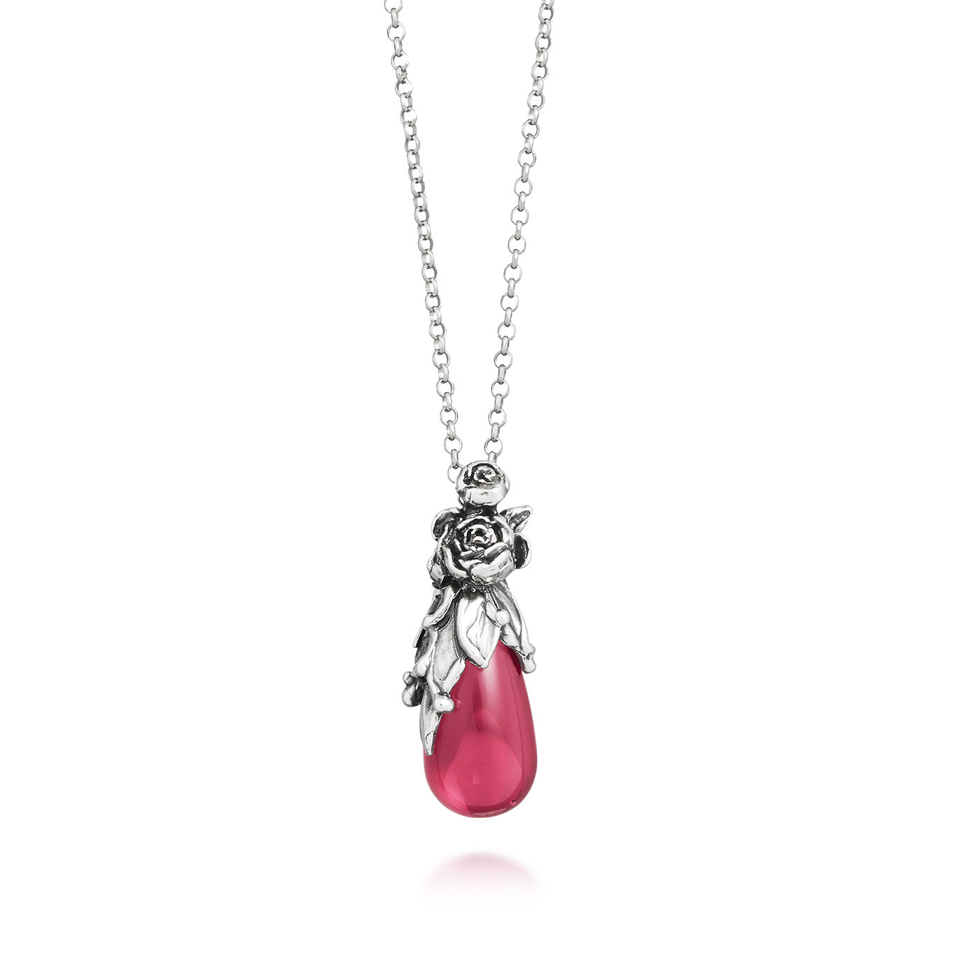 Collana Giovanni Raspini Pendente Goccia Peonie