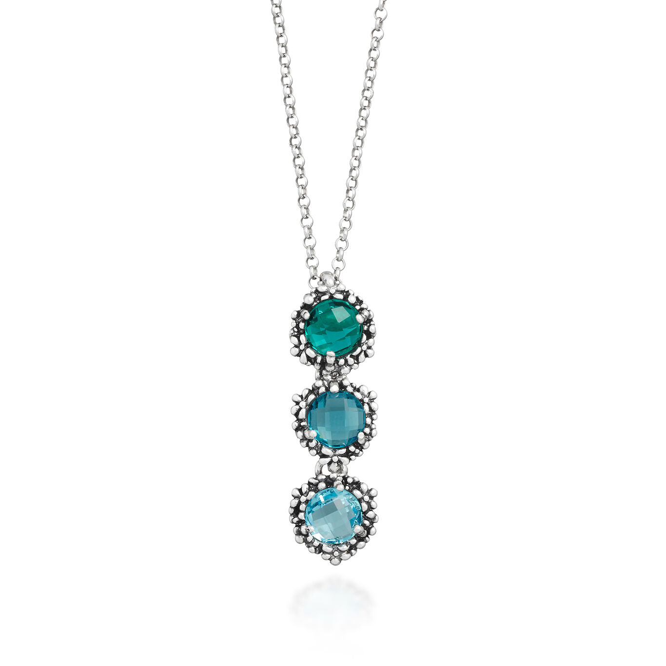 Collana Giovanni Raspini Pendente Cascata Blue Ivy
