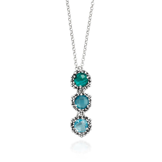 Collana Giovanni Raspini Pendente Cascata Blue Ivy