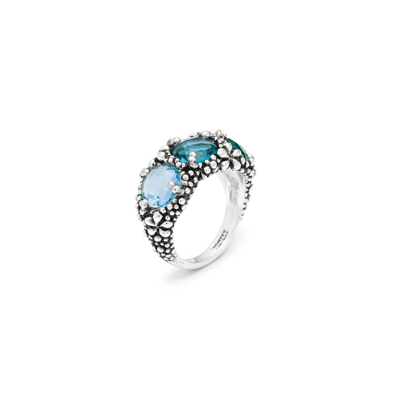 Anello Giovanni Raspini Trilogy Blue Ivy - Misura 12