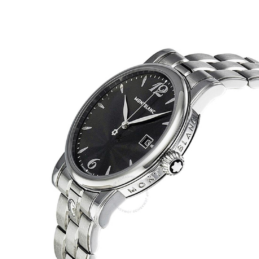 Orologio Montblanc Star Steel 39 mm Braccialato Nero