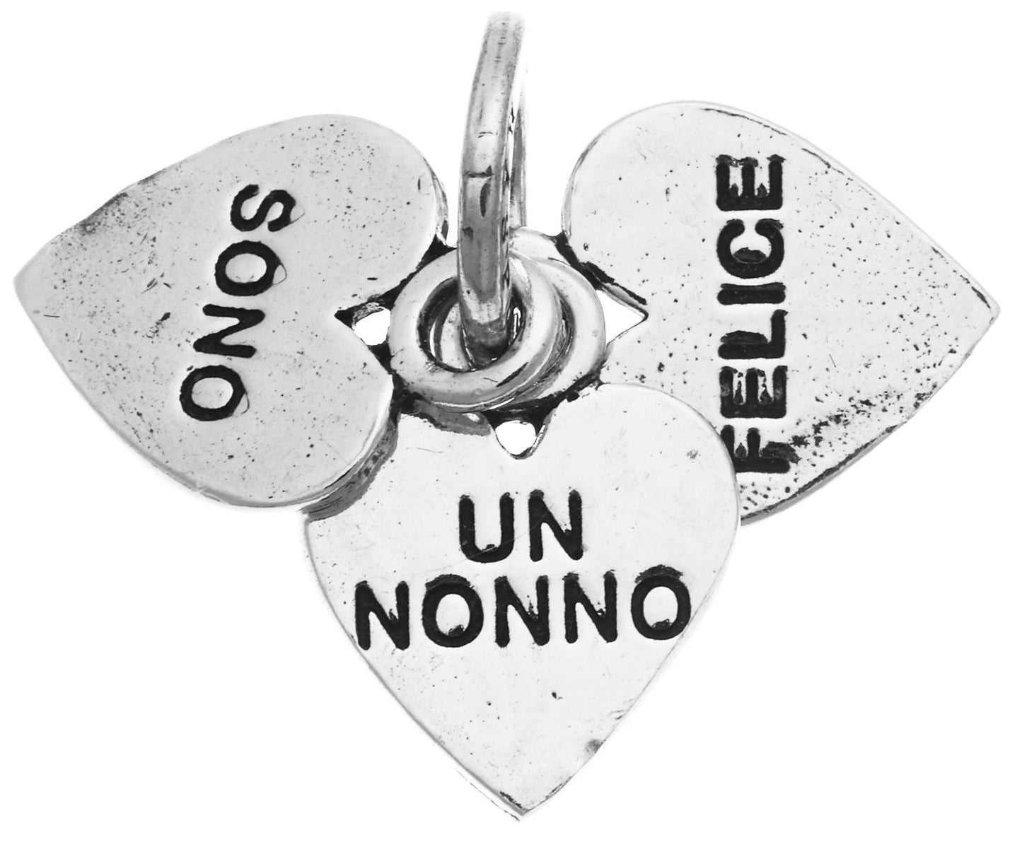 Charm Giovanni Raspini  Charms "Sono Un Nonno Felice" Argento 925