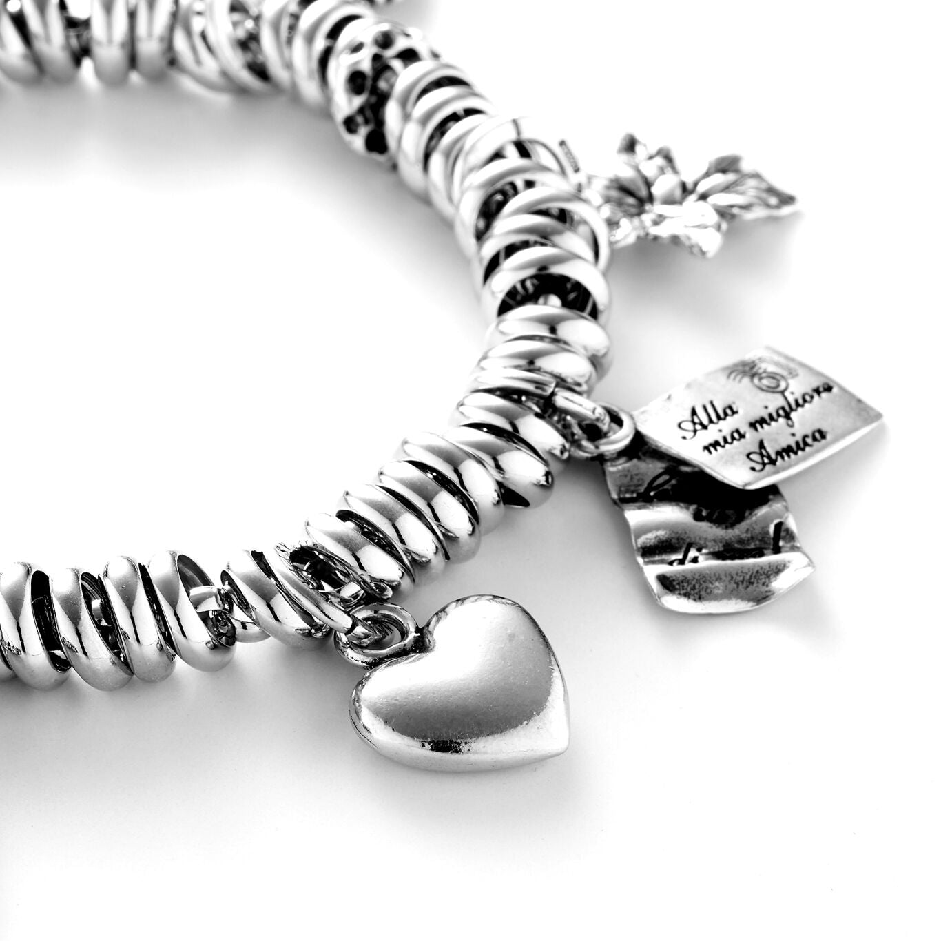 Charms Giovanni Raspini Charm Angeli E Cuori Cuore Liscio