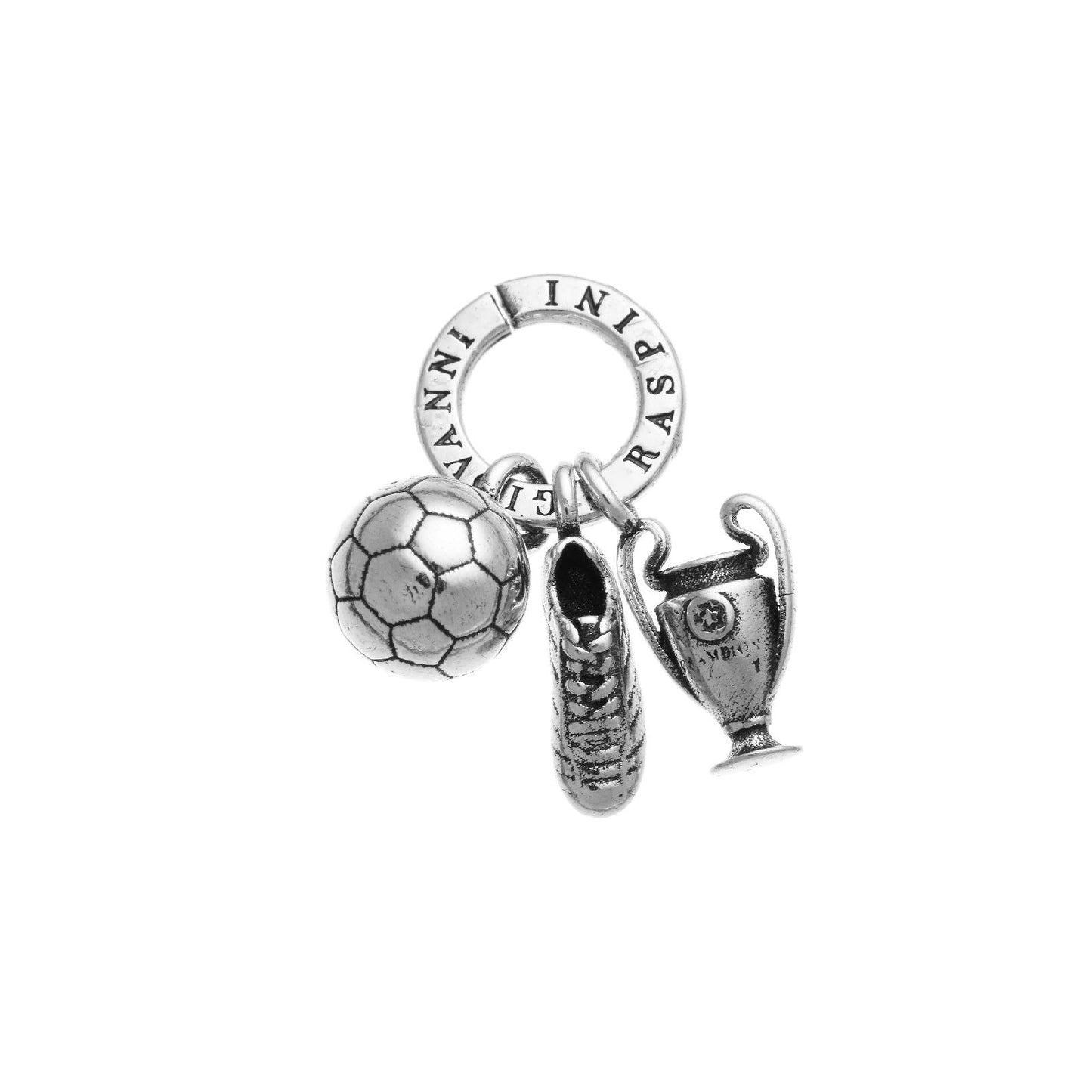 Charm Giovanni Raspini Tris Calcio Argento 925