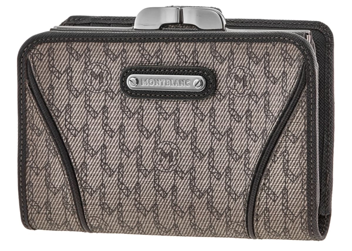 Portafogli Montblanc Nightflight Signature Ladies Piccolo Rigido 6 Scomparti Con Portamonete
