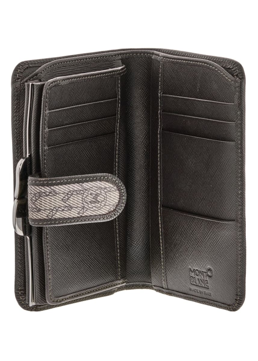 Portafogli Montblanc Nightflight Signature Ladies Piccolo Rigido 6 Scomparti Con Portamonete