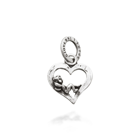 Charms Giovanni Raspini Angeli E Cuori Charm Amorino Su Cuore